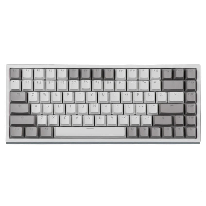 EPOMAKER EP84 - Keycaps:Grey White OEM Profile - Switch:Gateron Blue Switch