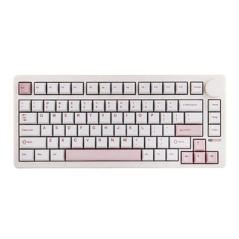 EPOMAKER QK81 - Color:White Pink - Switch:EPOMAKER Flamingo Switch