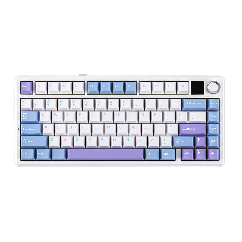 EPOMAKER X AULA F75 Max - Color:White Blue - Switch:LEOBOG Reaper Switch