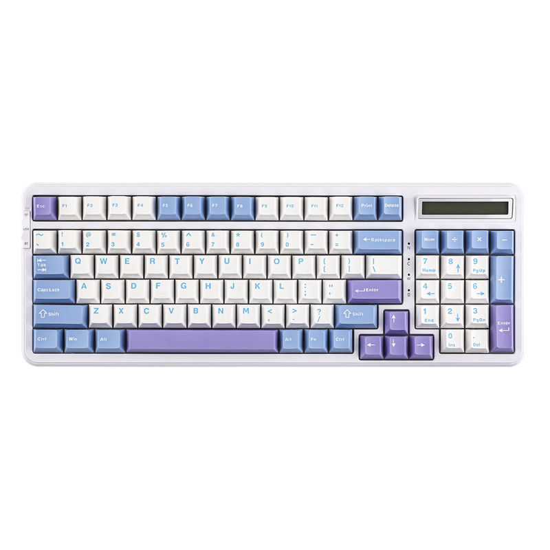 Epomaker Cypher 96 - Color:White Blue - Switch:Epomaker Flamingo Switch
