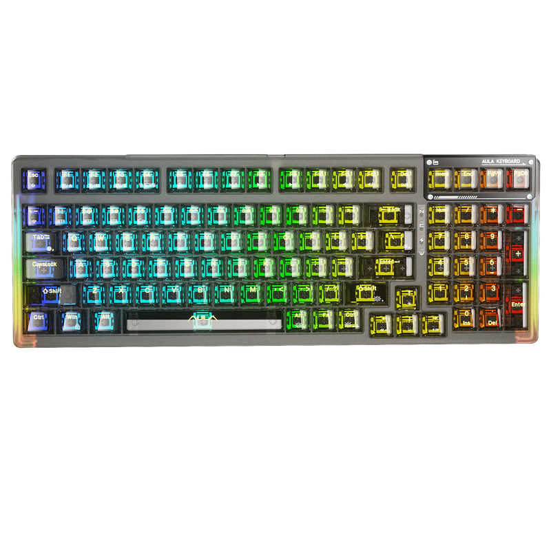 EPOMAKER x AULA F98 - Color:Black - Switch:Ice Crystal Switch