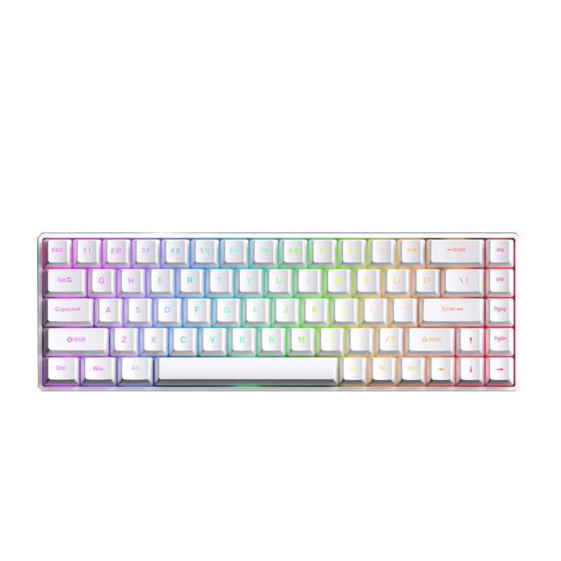 VTER Fighting68 HE Series - Color:White - Switch:Outemu Magnetic Storm Switch