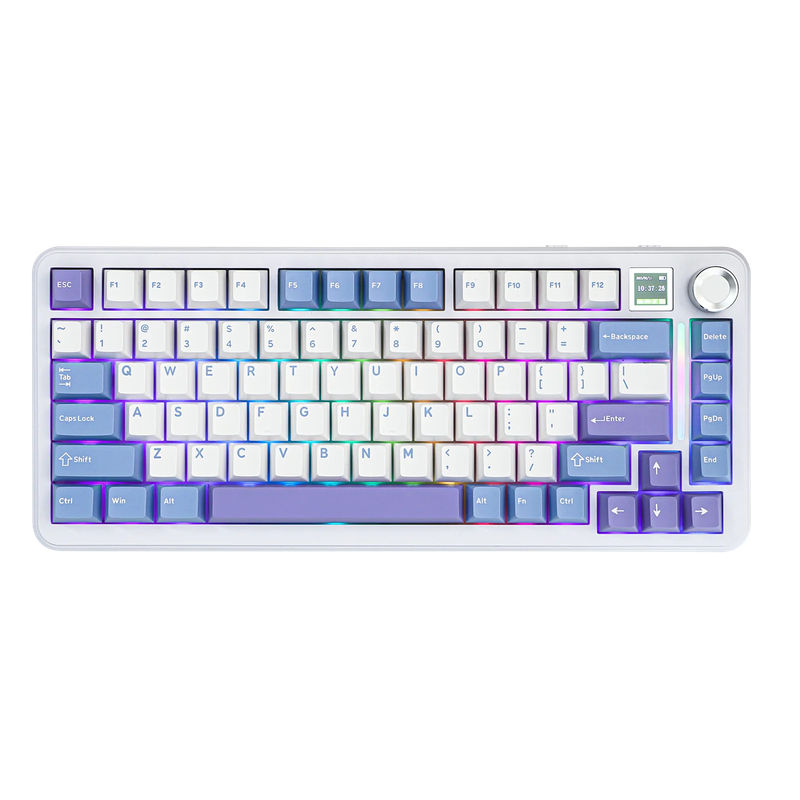 Epomaker Cypher 81 - Color:White Blue - Switch:Epomaker Flamingo Switch