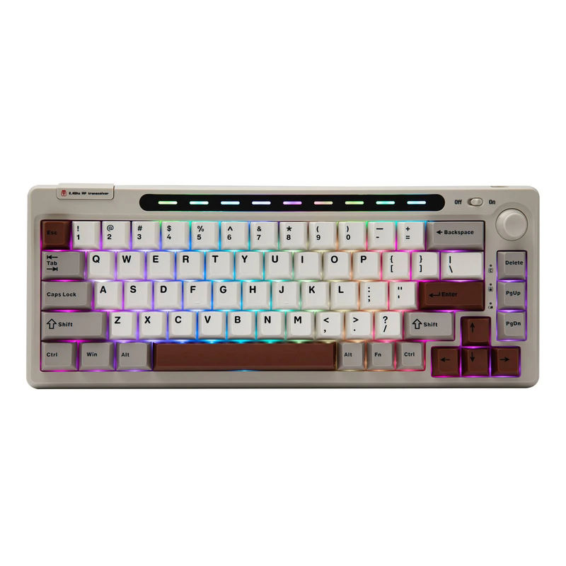 Epomaker RT65 - Color:Grey White - Switch:Epomaker Flamingo Switch