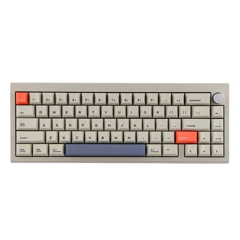CIDOO V65 - Model:Assembled Keyboard -V3 - Case Color:Retro Grey - Switch:Quark Matte Switch - Linear