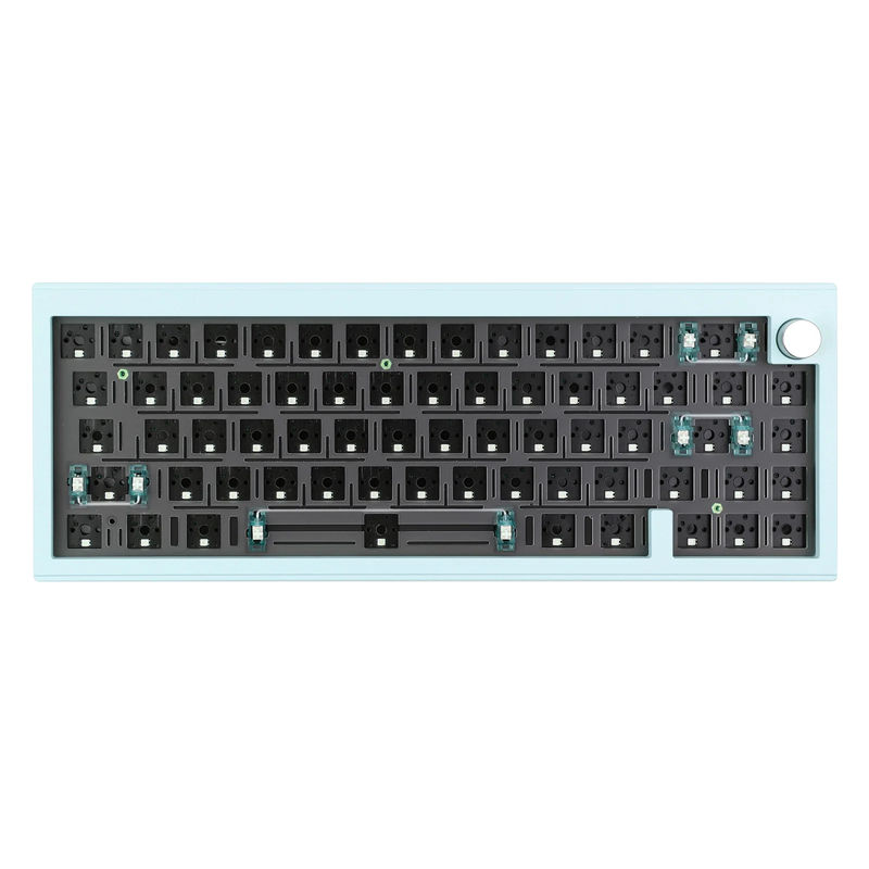 CIDOO V65 - Model:Barebones Kit-V2 - Case Color:Blue - Switch:None