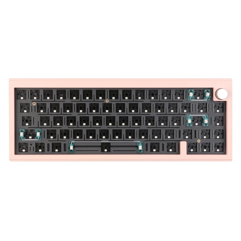 CIDOO V65 - Model:Barebones Kit-V2 - Case Color:Pink - Switch:None