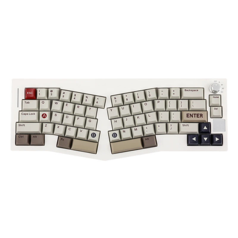 Epomaker Alice 66 - Color:White - Switch:Epomaker Flamingo Switch