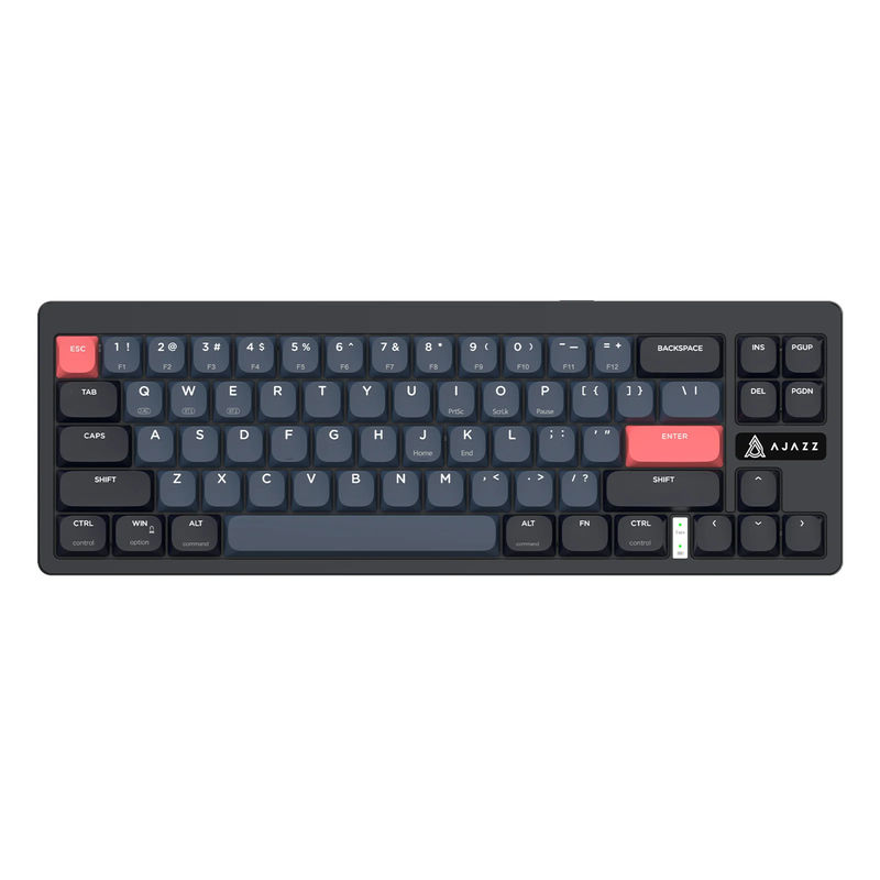 Ajazz AKL680 - Color:Black Blue - Switch:Low-profile Blue Switch