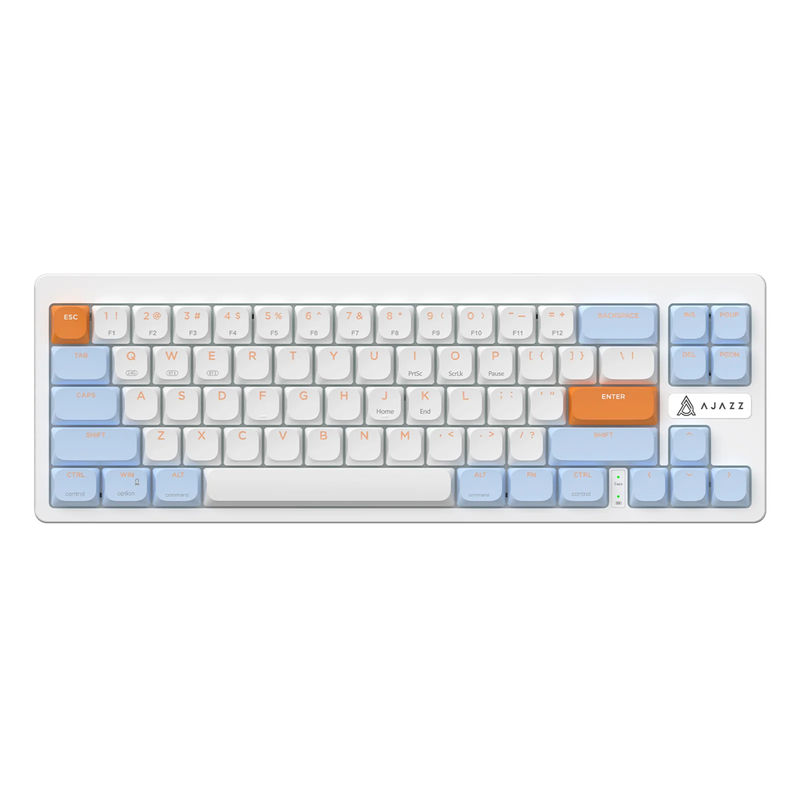 Ajazz AKL680 - Color:Blue White - Switch:Low-profile Red Switch