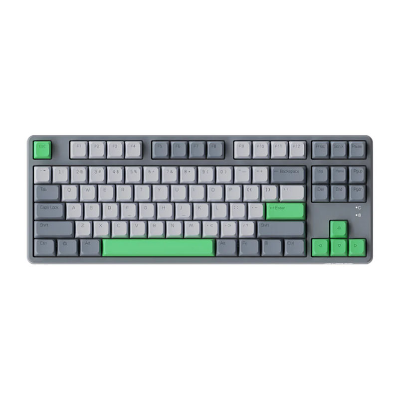 Ajazz AK873 - Color:Polar Gray - Switch:Ajazz AS Blue Switch