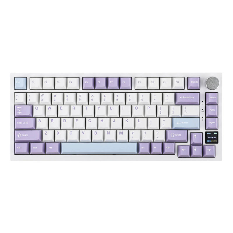 Ajazz AK820 Pro - Color:White Purple - Keycap Profile:OEM - Switch:Ajazz Gift Switch