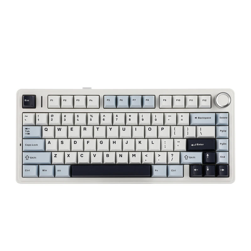 EPOMAKER x AULA F75 - Color Theme:Light Blue - Switch:TTC Crescent Switch