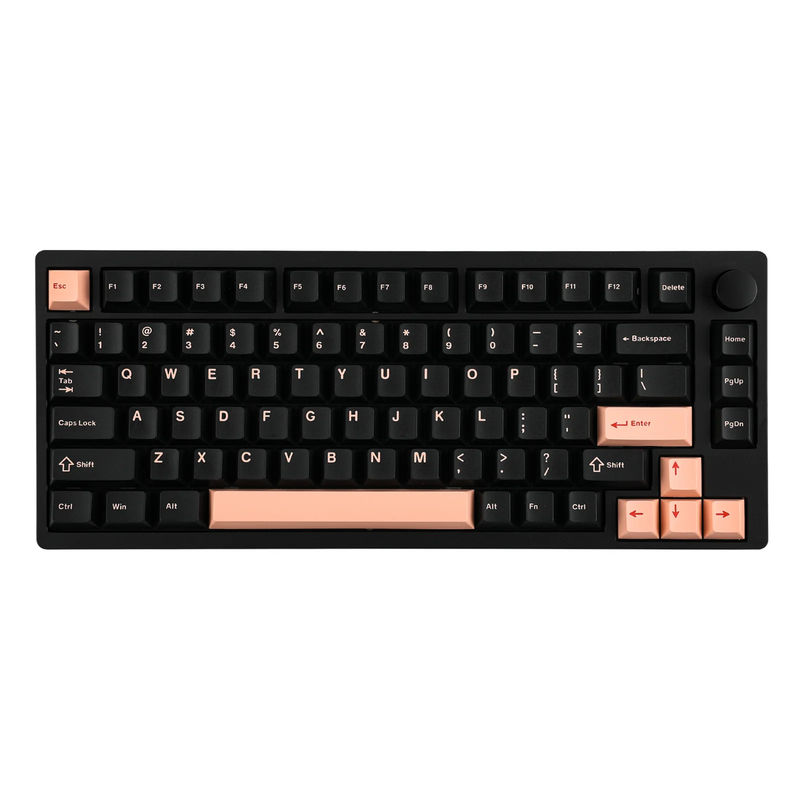 Epomaker P75 - Color:Black Pink - Switch:Epomaker Wisteria Switch (Linear)
