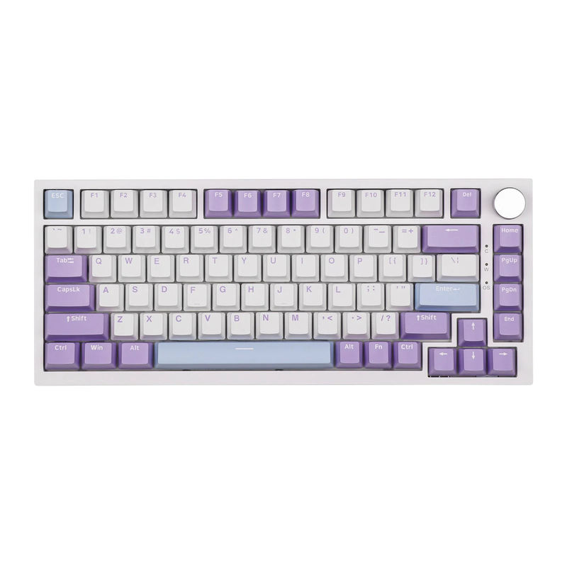 Ajazz AK820 - Color:White Purple - Switch:Ajazz Sea Salt Switch