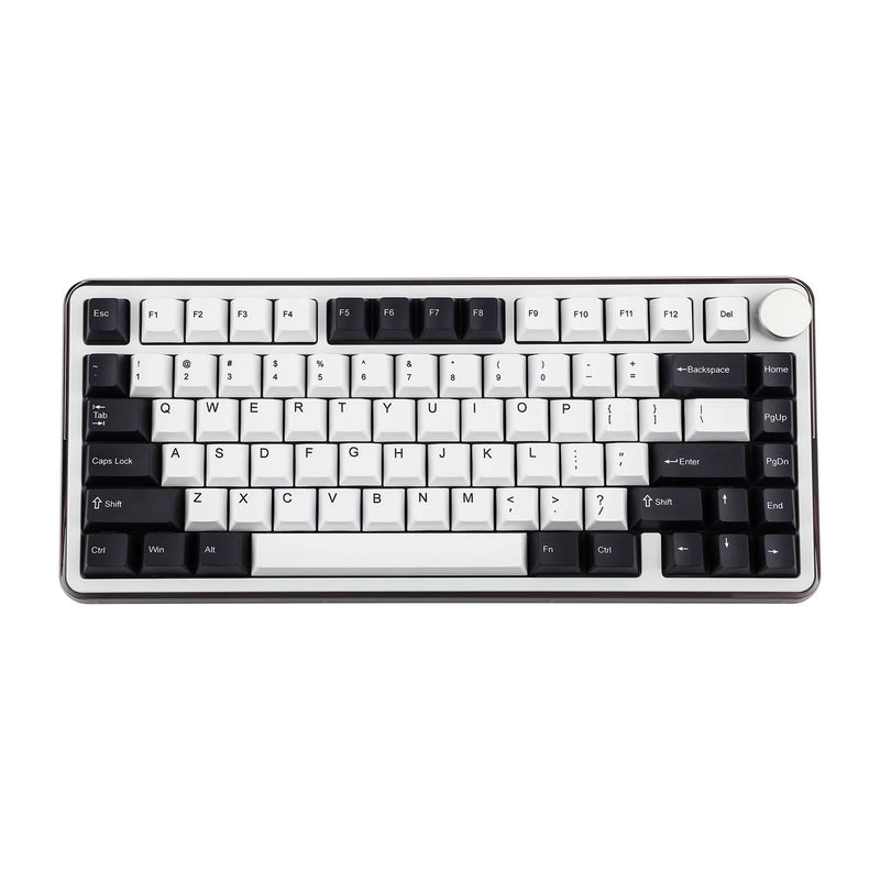 KiiBOOM Breeze 75 - Color:Black White - Switch:KiiBOOM Matcha Latte Switch V2 - 45g