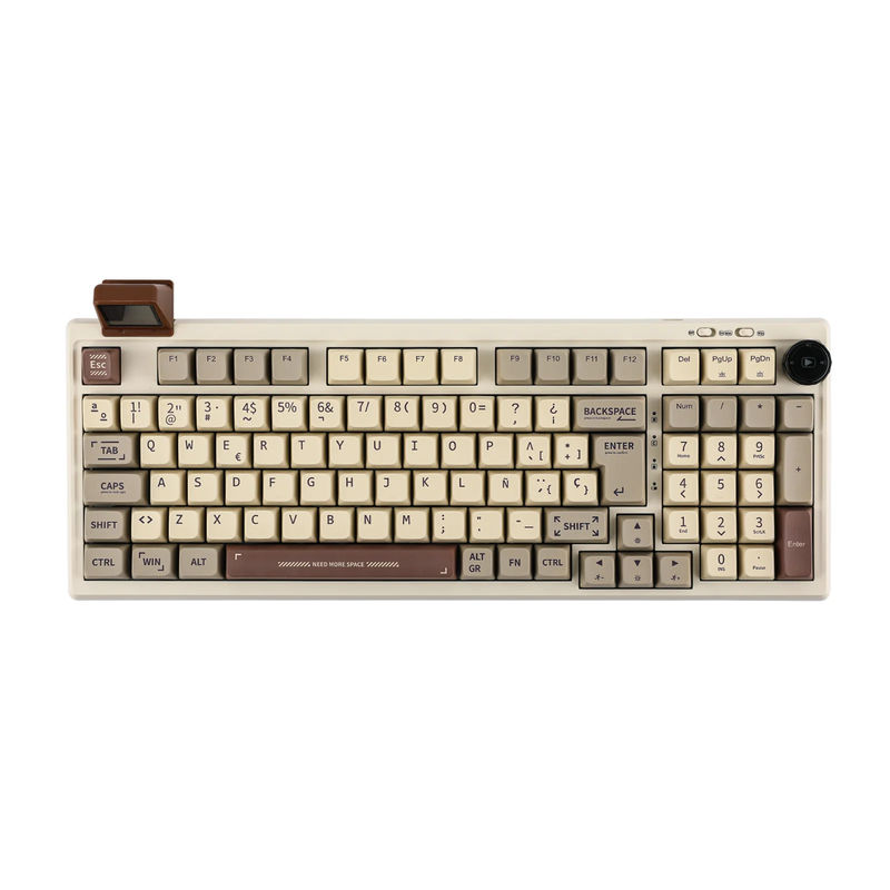 EPOMAKER RT100 - Layout:ISO-ES - Color:Retro White - Switch:Epomaker Flamingo Switch