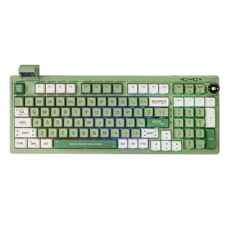 EPOMAKER RT100 - Layout:ANSI - Color:Green - Switch:Epomaker Wisteria Linear Switch
