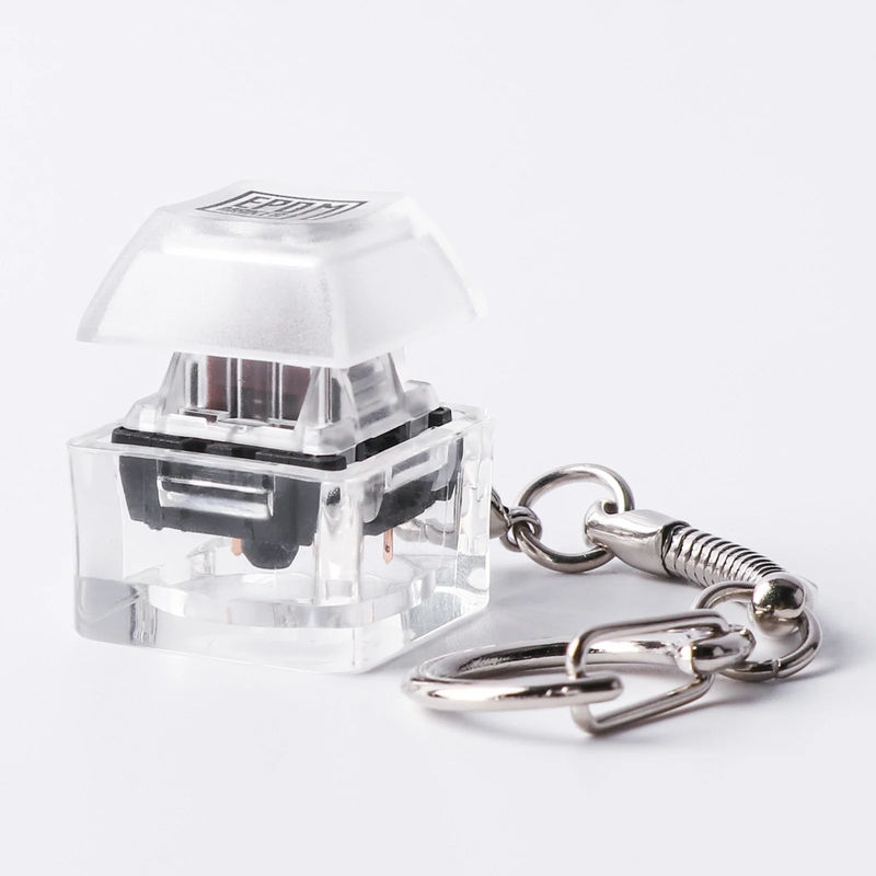 Epomaker Keychain - Color:Clear - Switch:Gateron Blue Switch