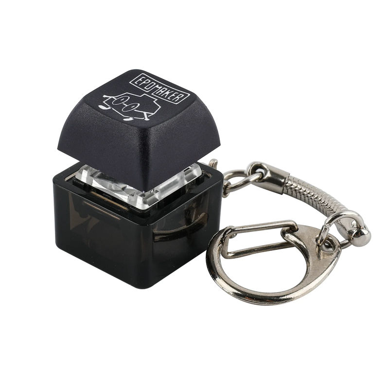 Epomaker Keychain - Color:Black - Black - Switch:Gateron Blue Switch