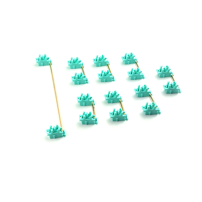 Epomaker MMD Stabilizers Set - Color:Green with Gold-Plated Wire