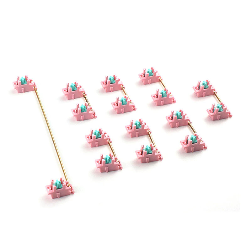 Epomaker MMD Stabilizers Set - Color:Pink Blue with Gold-Plated Wire