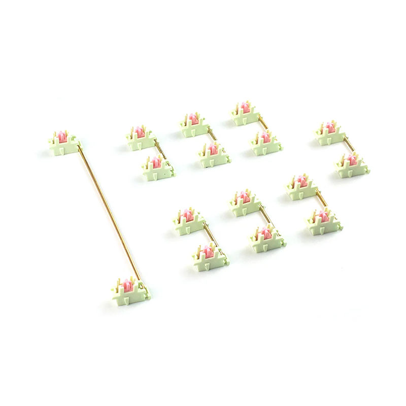 Epomaker MMD Stabilizers Set - Color:Yellow Pink with Gold-Plated Wire