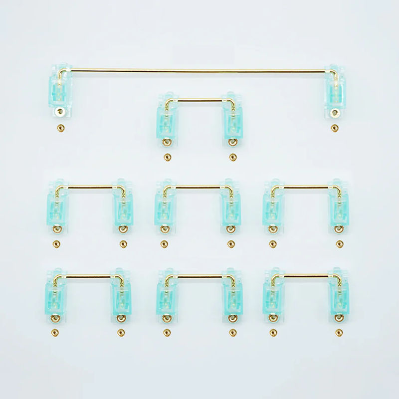 Everglide V2 Screw-In Stabilizer Set - Color:Cyan