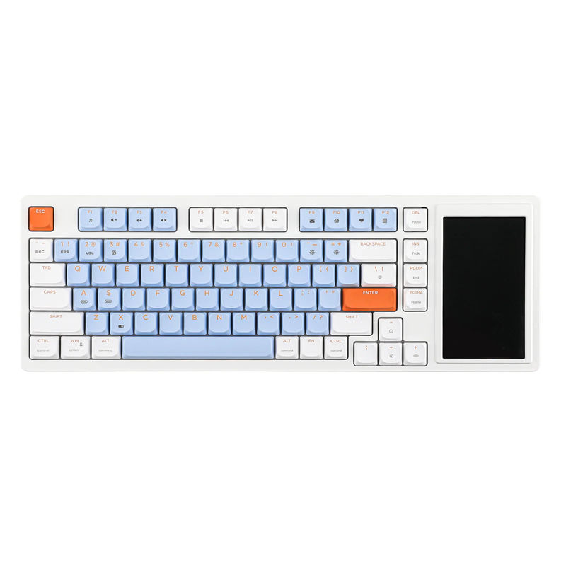 Ajazz AKP815 - Keycap Color:White Blue Orange - Switch:Huannuo Dwarf Red Switch