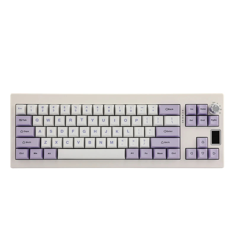 Epomaker Shadow-X - Color:White Purple - Cherry profile - Switch:Epomaker Wisteria (Linear) Switch