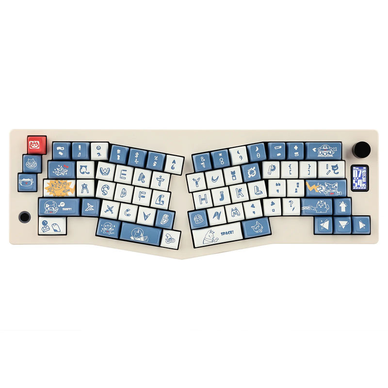 CIDOO ABM066 - Model:Assembled Keyboard - Color:White - Switch:CIDOO Silent Blue Switch