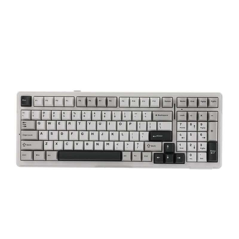 EPOMAKER x AULA F99 - Color:White Black Grey - Switch:LEOBOG Greywood V3 Switch - Plate Material:PC