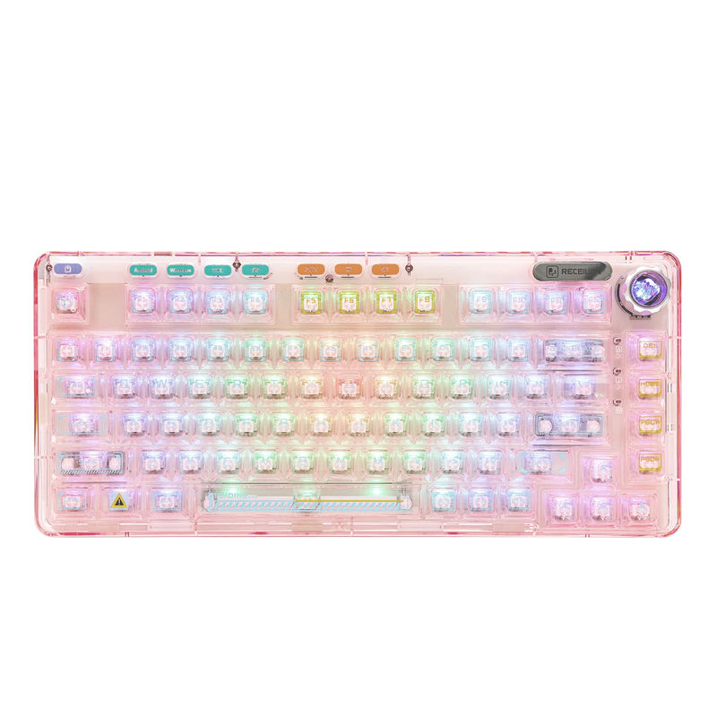 AULA F81 - Color:Pink - Switch:Ice Crystal Switch