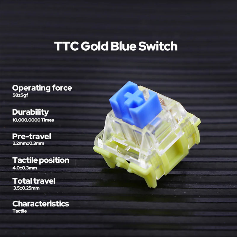 TTC Switch Set - Switch:TTC Gold Blue Switch