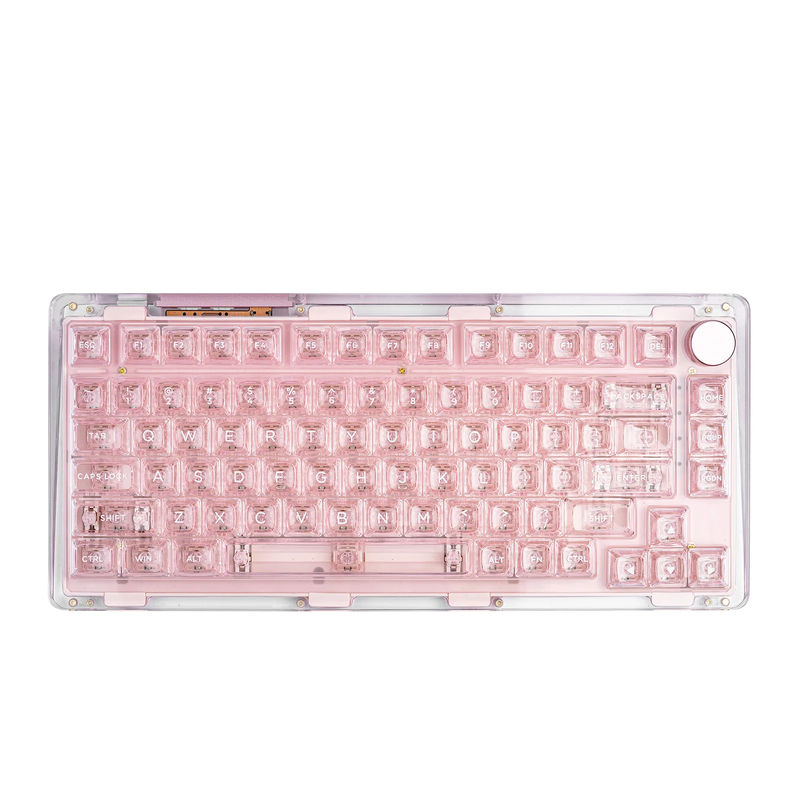 KiiBOOM Phantom 81 V2 - Color:Clear - Pink