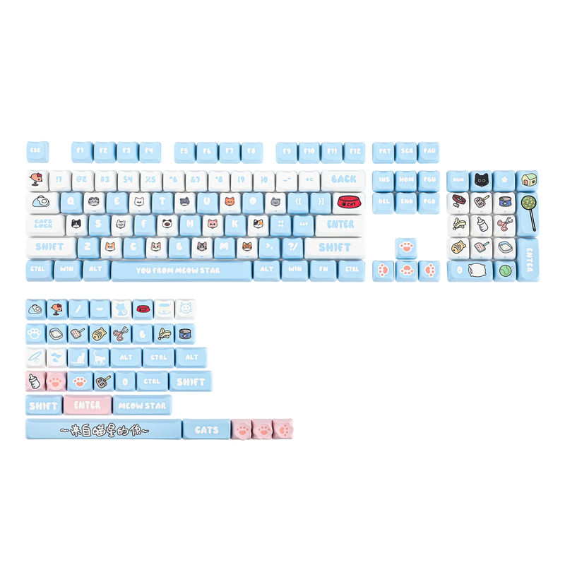 EPOMAKER PurrCap Keycap Set - Color:Blue