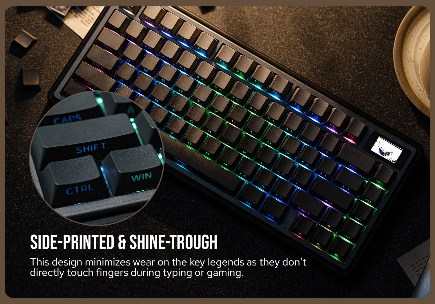 EPOMAKER Smokey Grey Keycaps Set