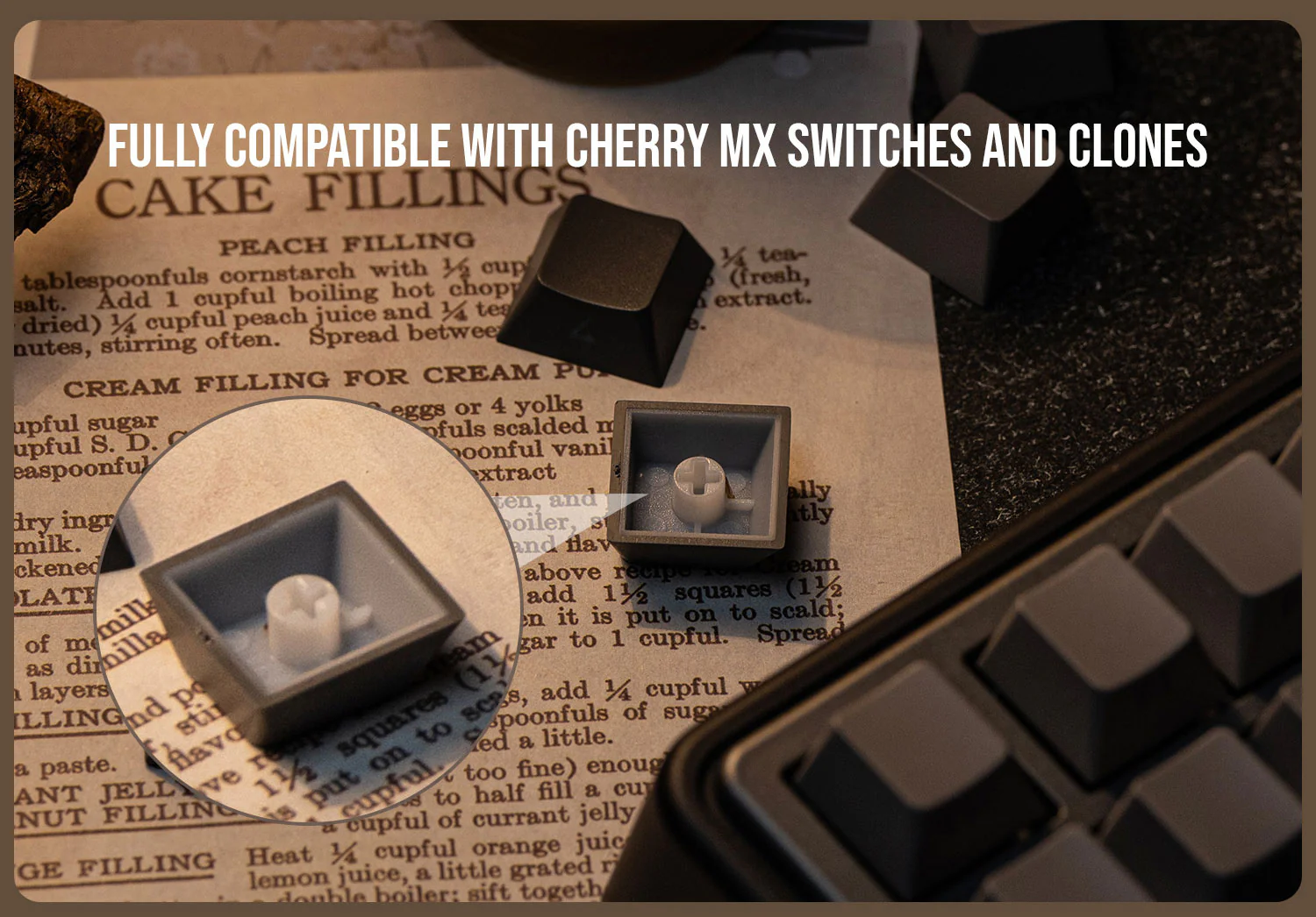 EPOMAKER Smokey Grey Keycaps Set