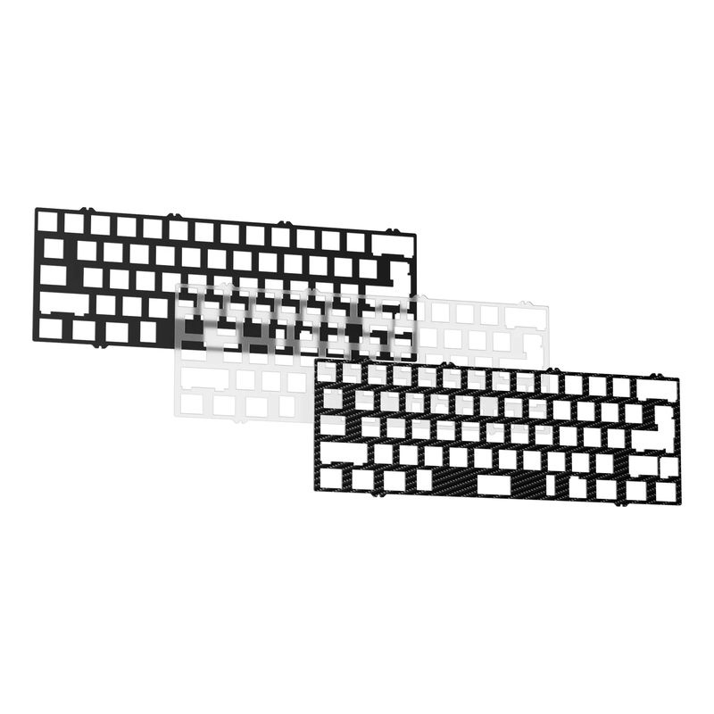 GT-60 Plate & silicone gasket - Plate & silicone gasket:Aluminum Plate (Support Magnetic Switches & PCB mount stab)