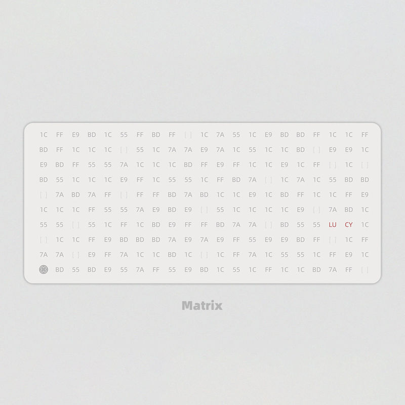 PBTfans Lucy R2 - Kits:Deskmat Matrix