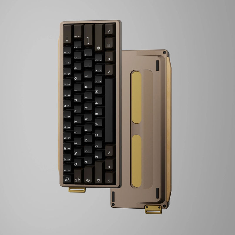 GT-60 Case - Case color:Anodized Mocha - Wooden strip:Maple Strip