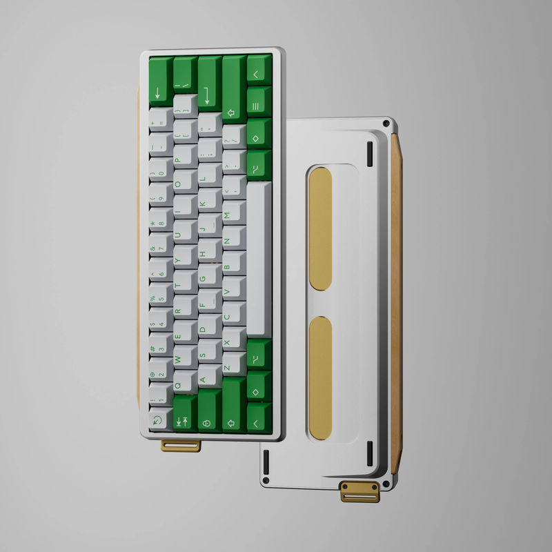 GT-60 Case - Case color:E-coating White - Wooden strip:Maple Strip