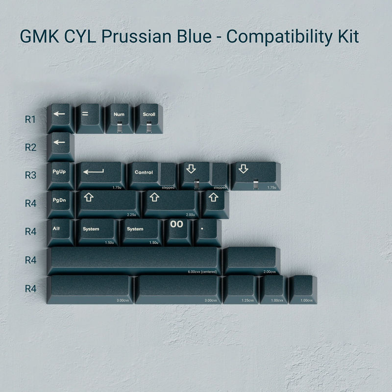GMK CYL Prussian Blue - Kit :Compat