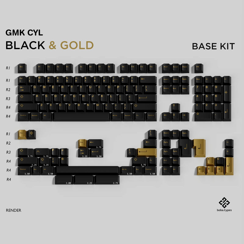 GMK Black & Gold - Kit:Base