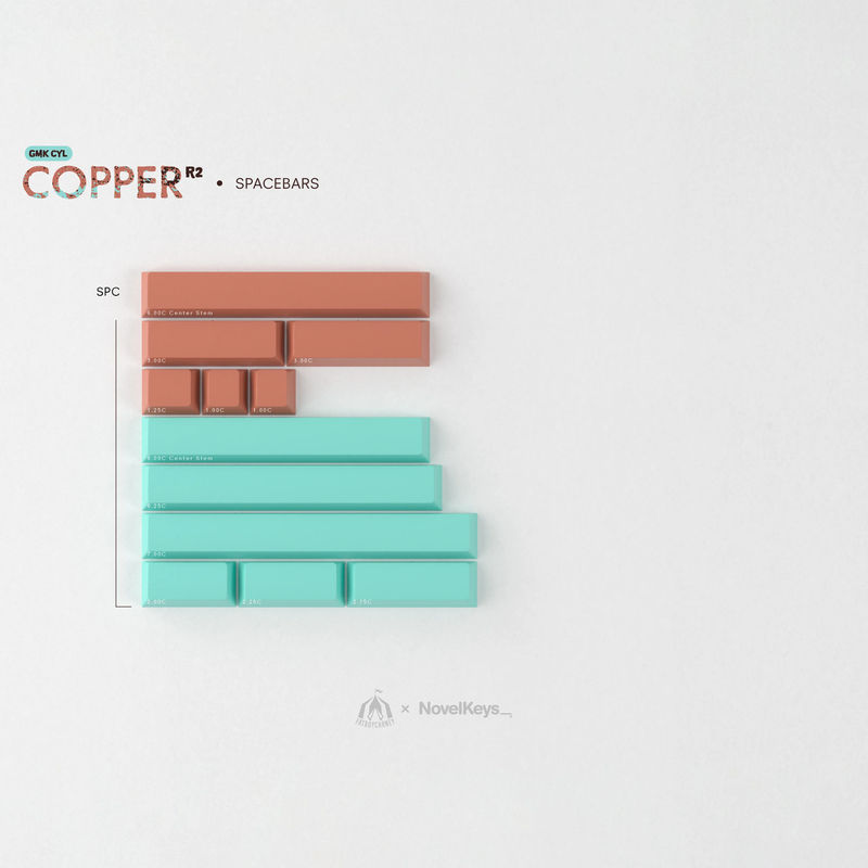 GMK CYL Copper R2 - Kits:CYL Spacebars