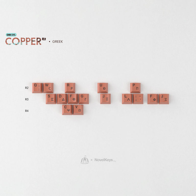 GMK CYL Copper R2 - Kits:CYL Greek