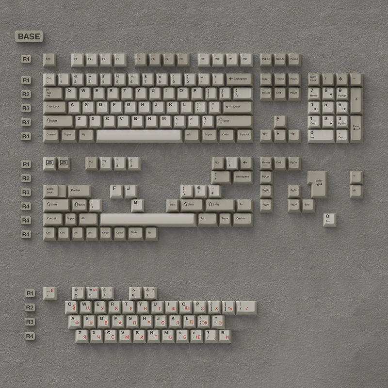 JTK Beige - Kit :Base+Cyrillic alphas