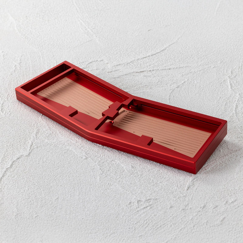 Boomerang - Case Color:Anodized Red - Weight bar:Patina Gray