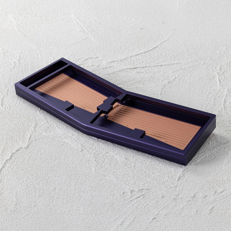 Boomerang - Case Color:Anodized Purple - Weight bar:Patina Gray