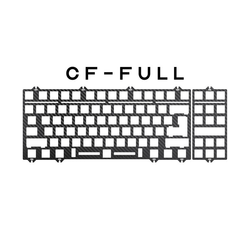 Constance TKL Optional Accessories - Addons:Plate - Carbon Fiber FULL